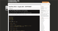 Desktop Screenshot of codezen.fr